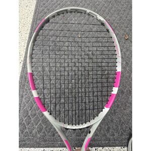 Babolat Flow Lite 4 1/4 Tennis Racquet 102sq Pink 4_1/4 #2 Grip 9.2 Oz Excellent